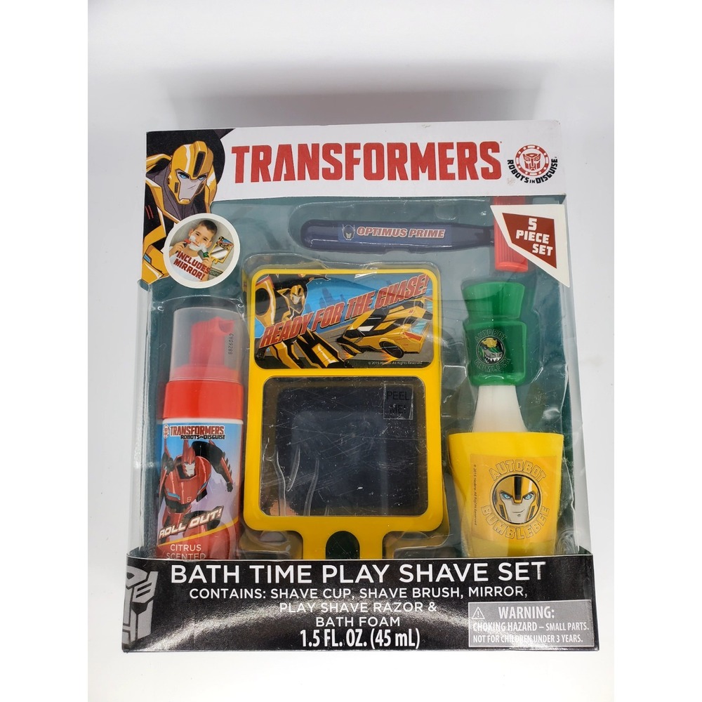 Transformers 5-PC Bath Time Play Set With Play‎ Razor And Mirror - Picture 6 of 9